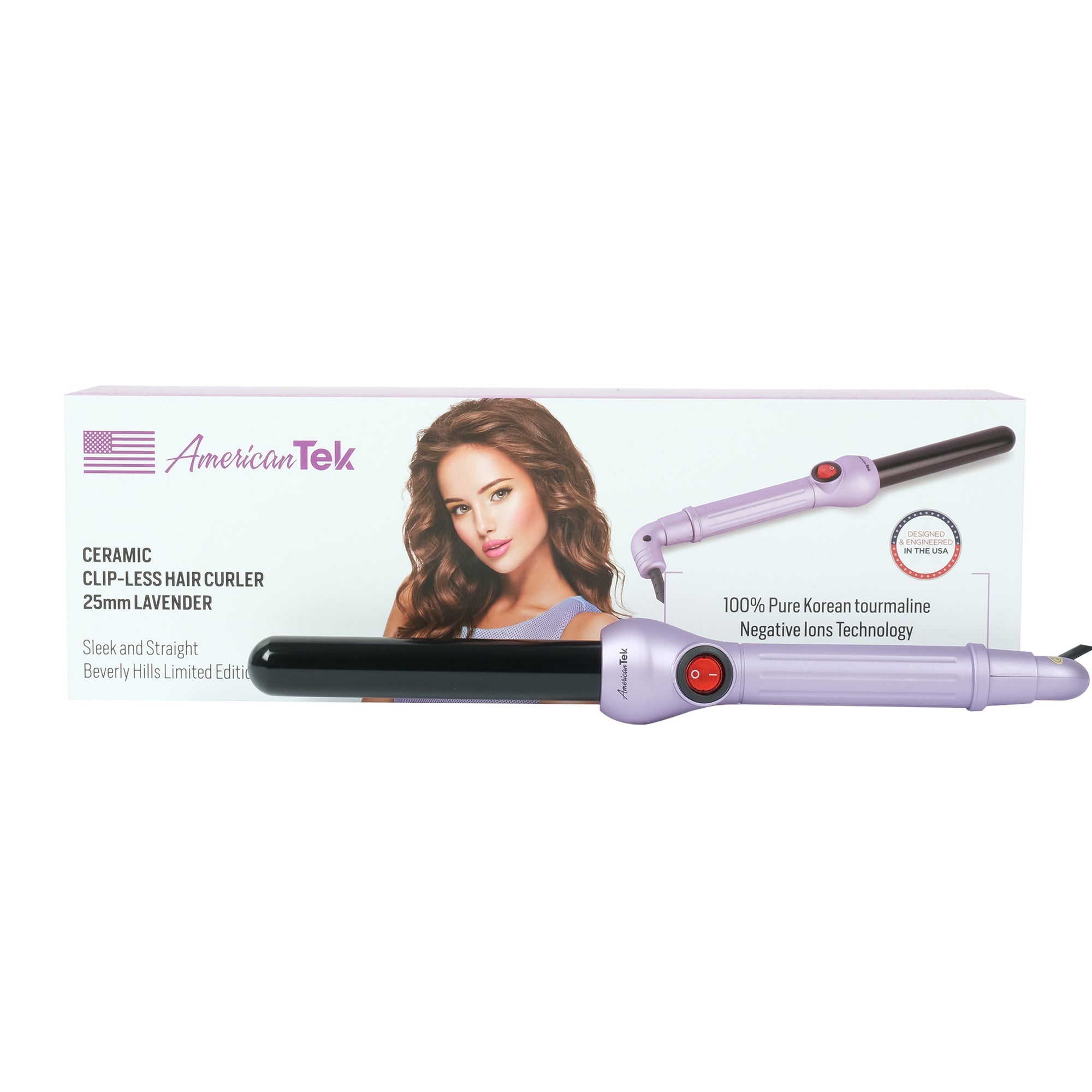 American Tek Hair Curler 25 MM Lavender