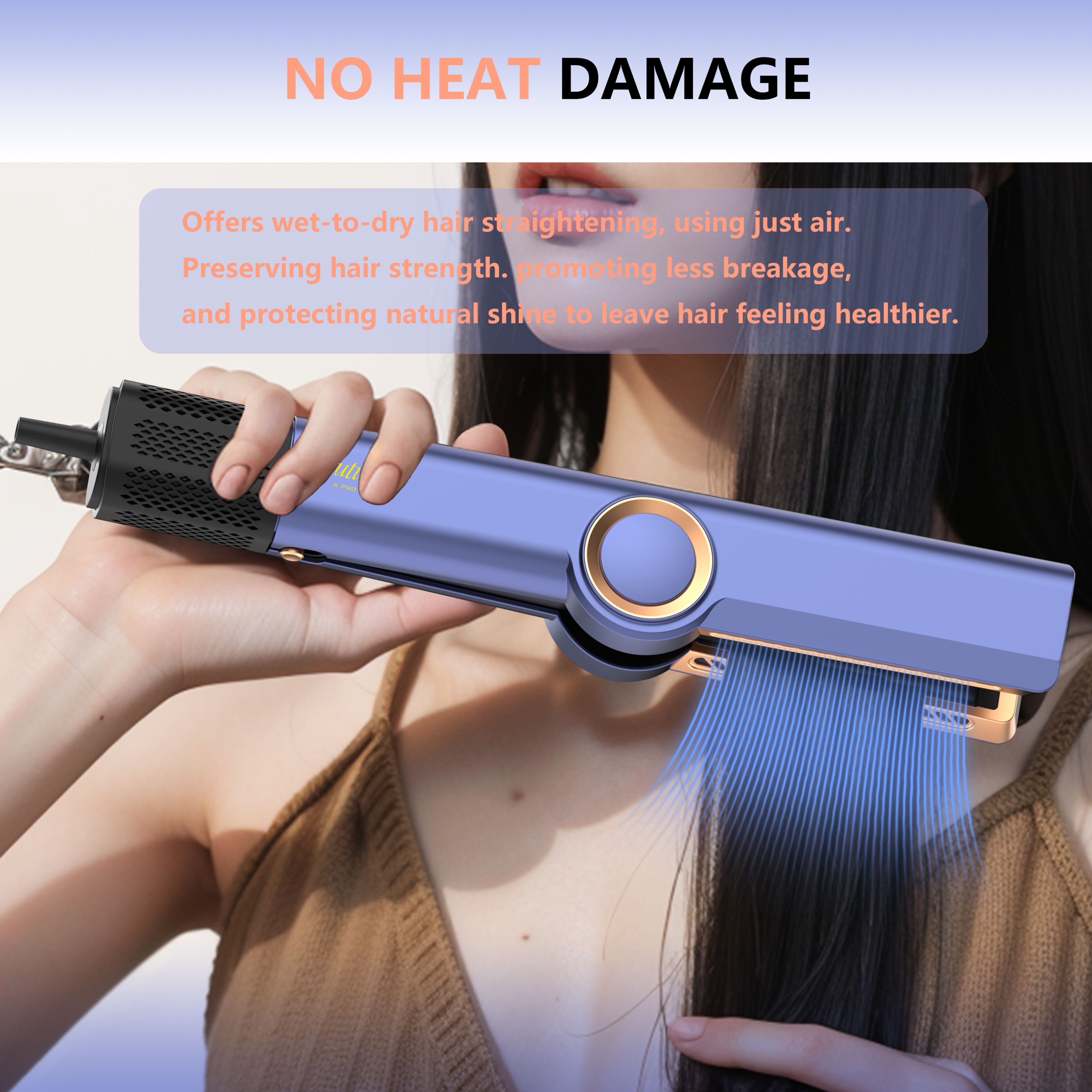 Couture Hair Pro Max Hairstrait Hair Straightener - Wet to dry Straightening with air. Professional Hair Straightener