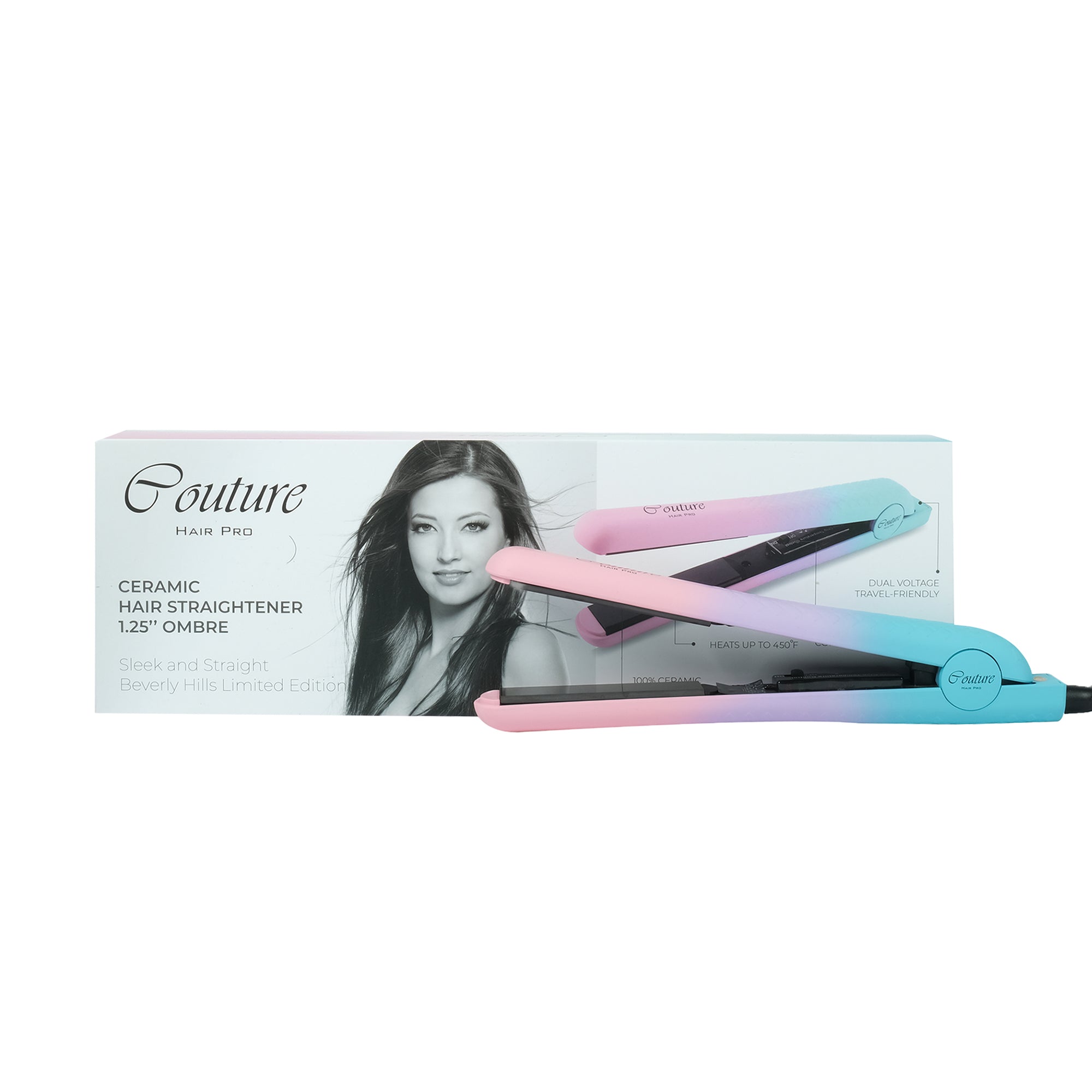 Couture Hair Pro Hair Straightener 1.25'' Beverly Hills Limited Edition - OMBRE - Couture Hair Pro