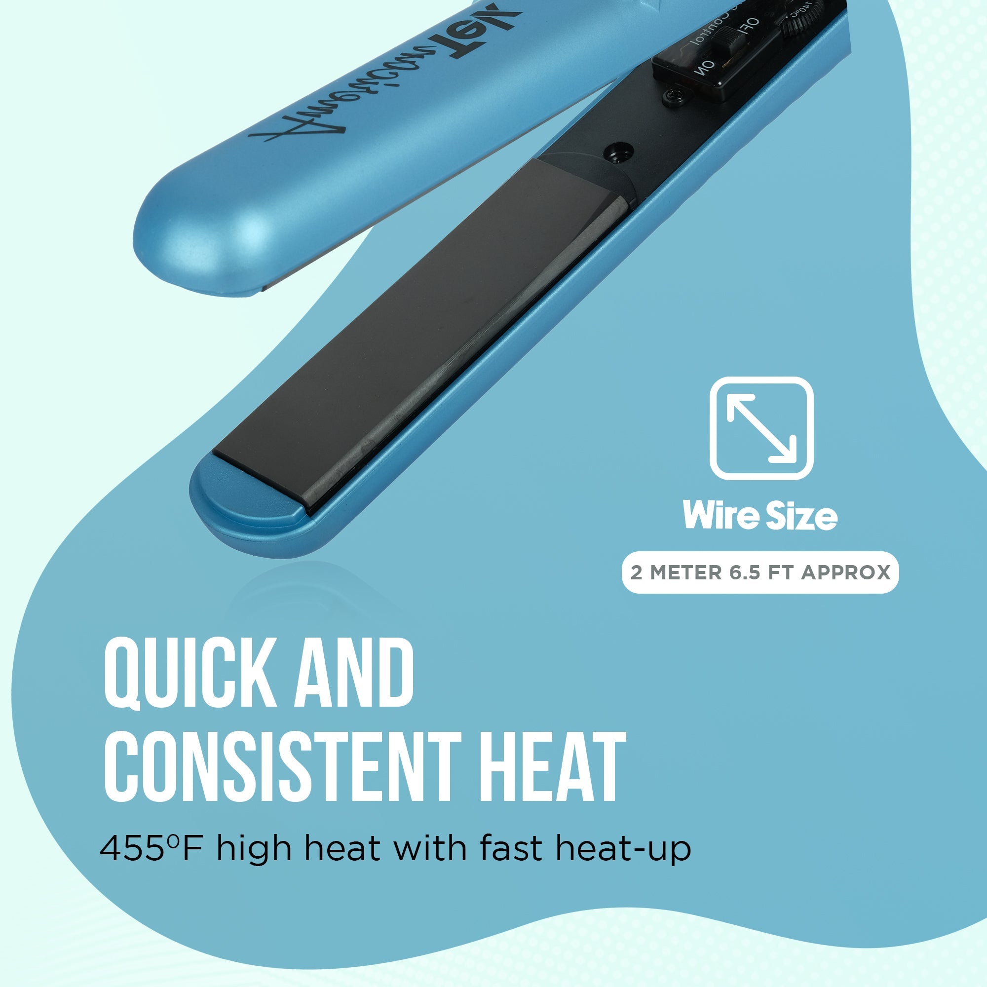 Couture Hair Pro Hair Straightener 1.25'' Limited Edition - Blue - Couture Hair Pro